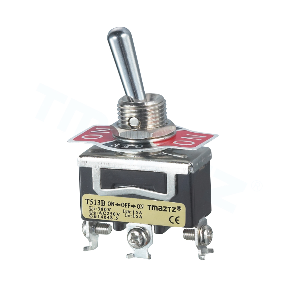 T513B  T5R13B ON-OFF-ON 3螺丝端子型钮子开关