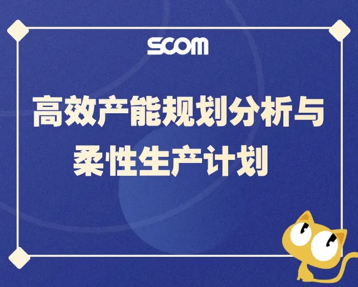 2025 SCM80-高效产能规划分析与柔性生产计划