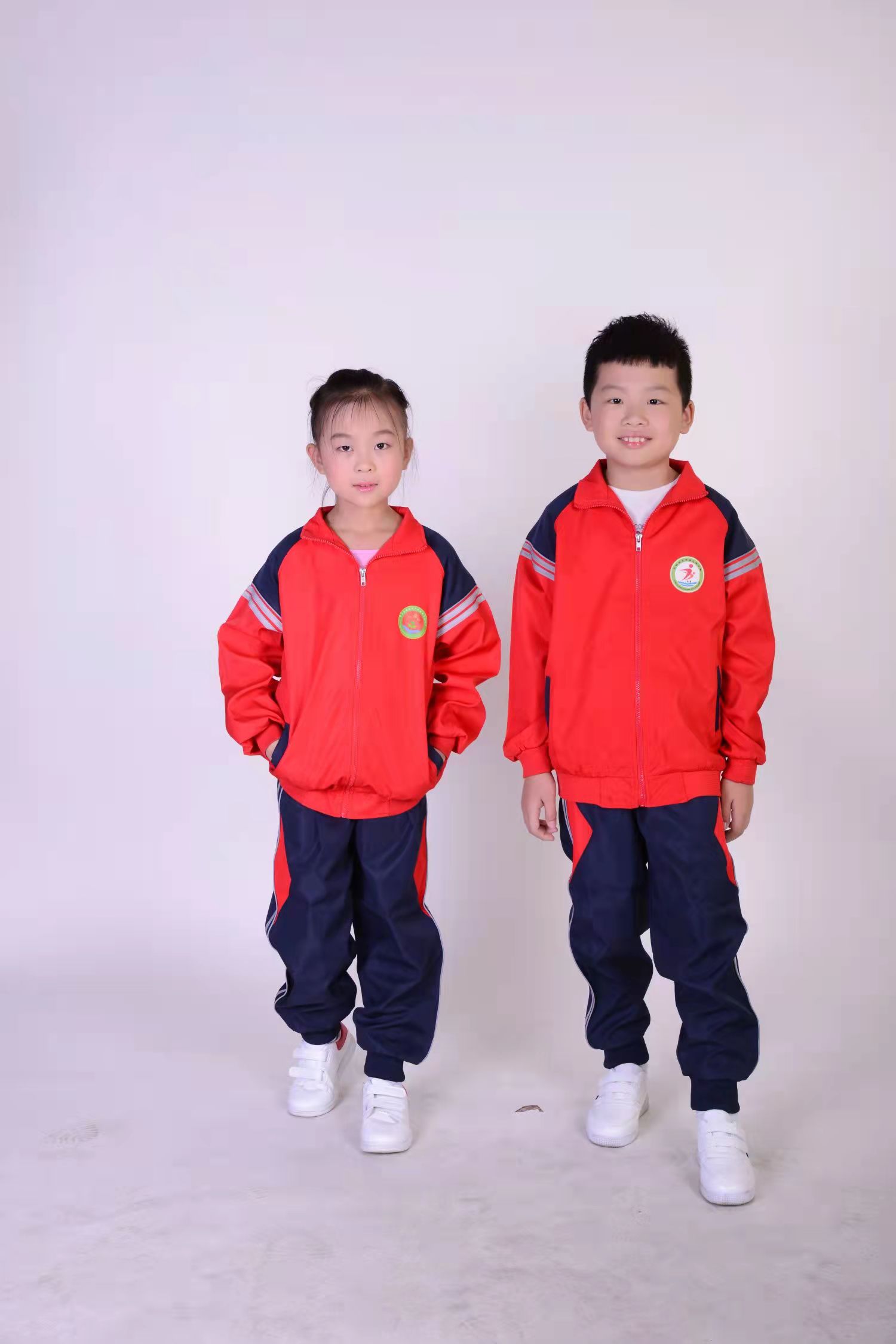 小学菱形格春秋季套装