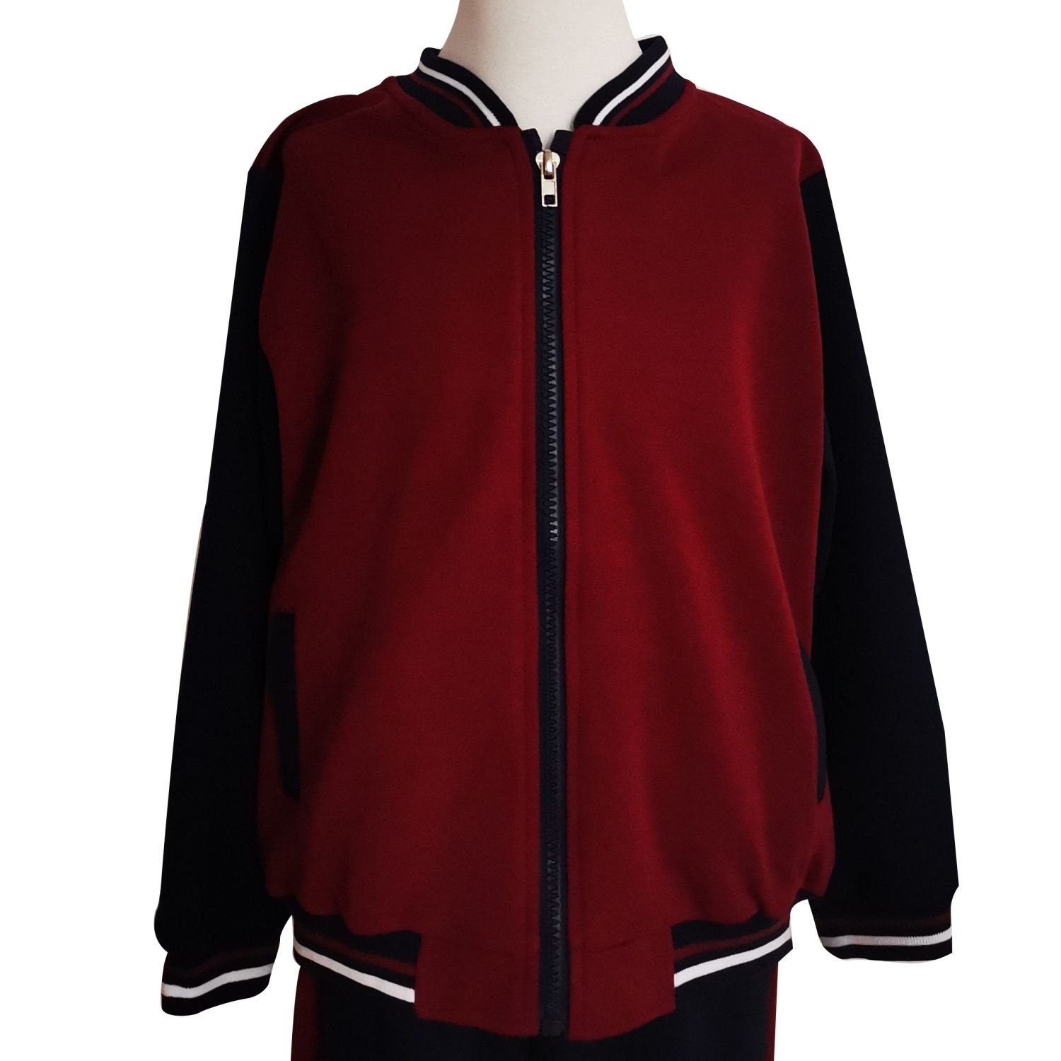 幼儿园校服酒红上衣