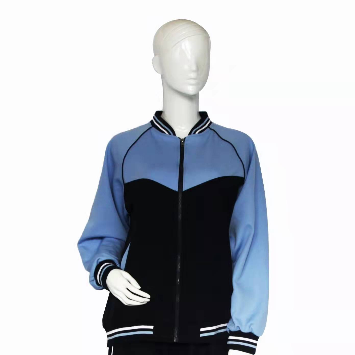 春秋季蓝色上衣