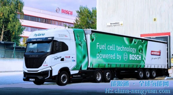 博世在德国物流业务中部署氢燃料电池卡车