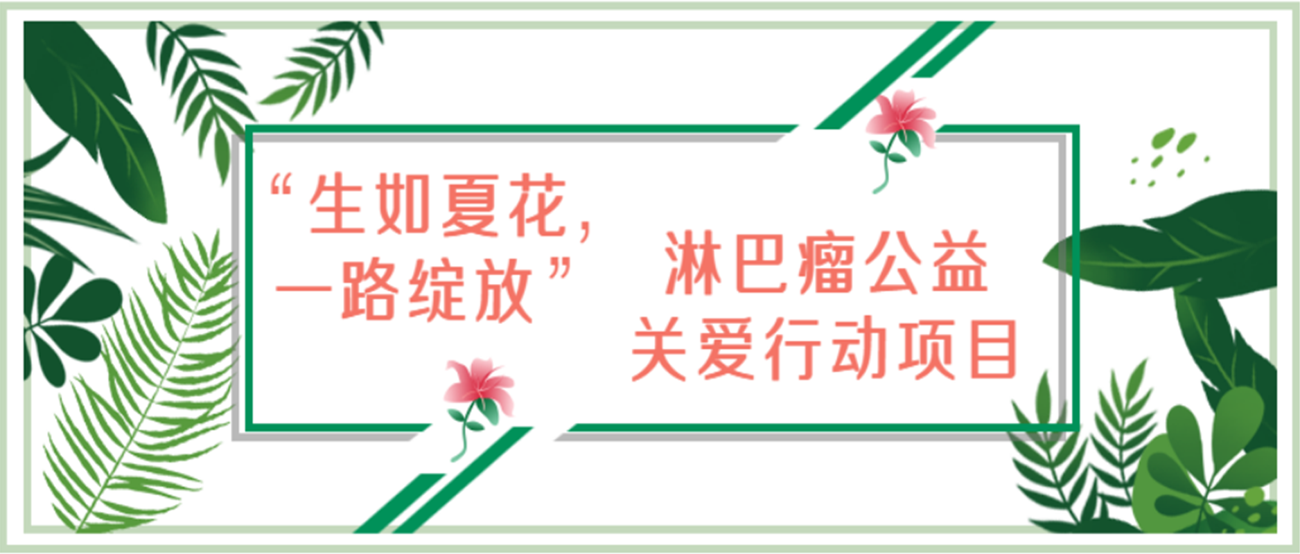 “生如夏花，一路绽放”淋巴瘤公益关爱行动项目