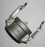 Aluminum camlock coupling part DC