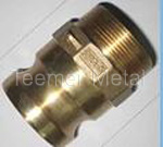 Brass camlock coupling part E
