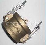 Brass camlock coupling part DC