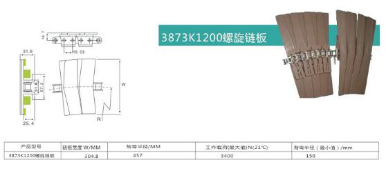 3873扣链式螺旋输送链板