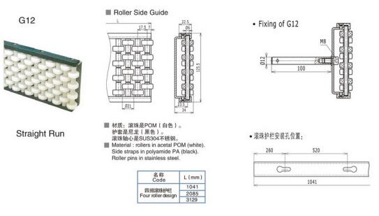 G12四排滚珠护栏