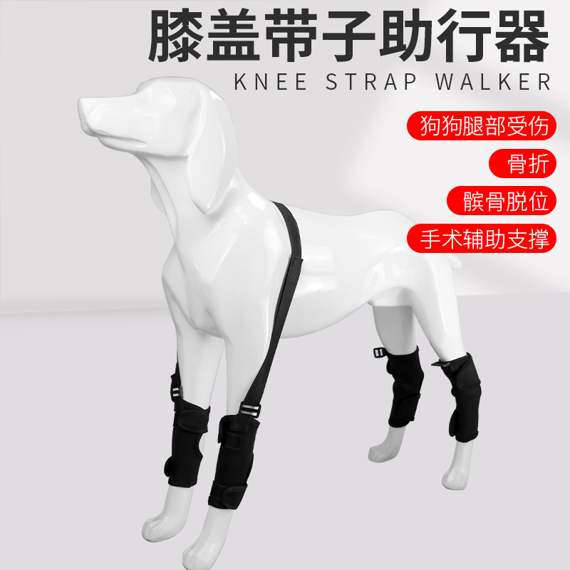 亞馬遜新品寵物護(hù)膝關(guān)節(jié)套骨折固定套受傷狗狗助行帶護(hù)腿防舔腿套
