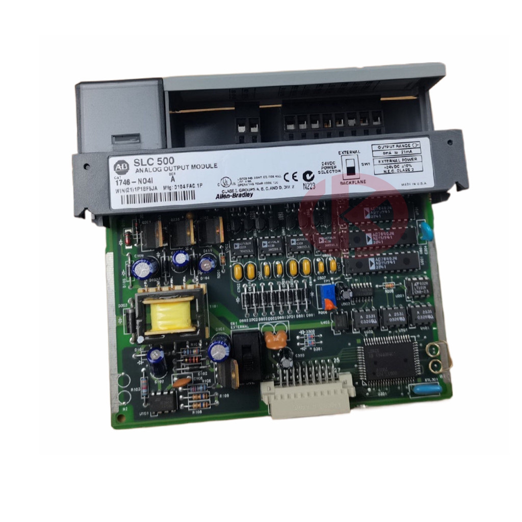 1746-NO4I module Rockwell SLC 4 analog output control
