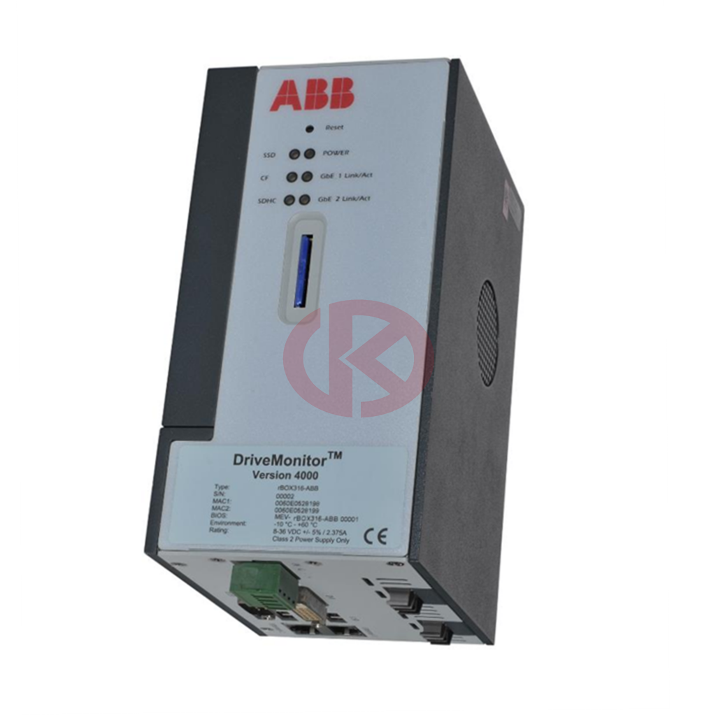 ABB DRIVEMONITOR VERSION 4000 DRIVE RBOX316-ABB-00