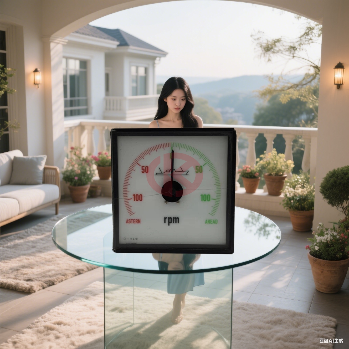 DLQ144-PC-NB DEIF Illuminated marine bridge instrument