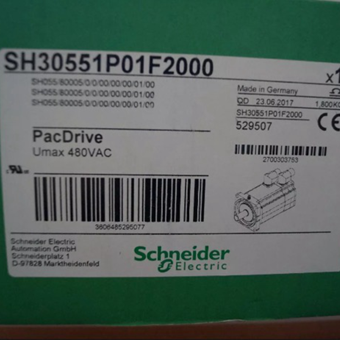 Schneider Electric SH30702P01A2000 1,19kW 8000rpm SH070 /60020/ 0/0/00/00/00 Servo motore