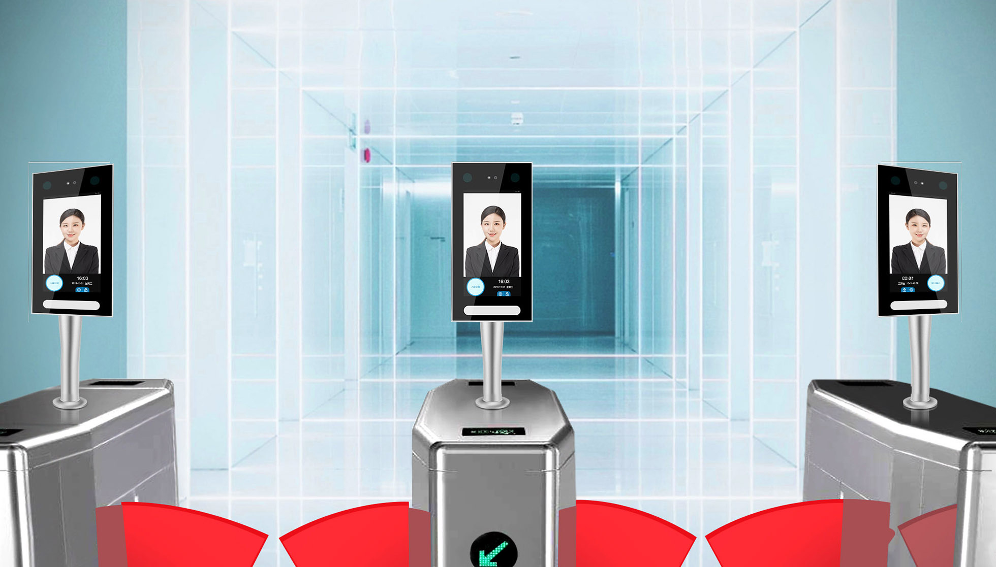 动态人脸 | 人脸刷卡测温通行系统