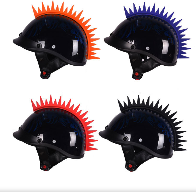 Hot sell Motorcycle silicone mohawk helmet Saw Blade Helmet Warhawk Helmets