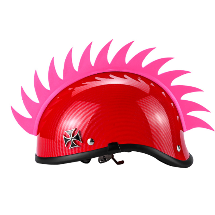 New Motorcycle silicone helmet decoration cockscomb silicone stickers