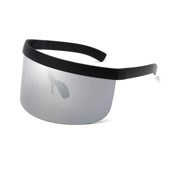 2021 new Oversize Visor Style Huge Mask Color Mirror Funky shield Sunglasses visor
