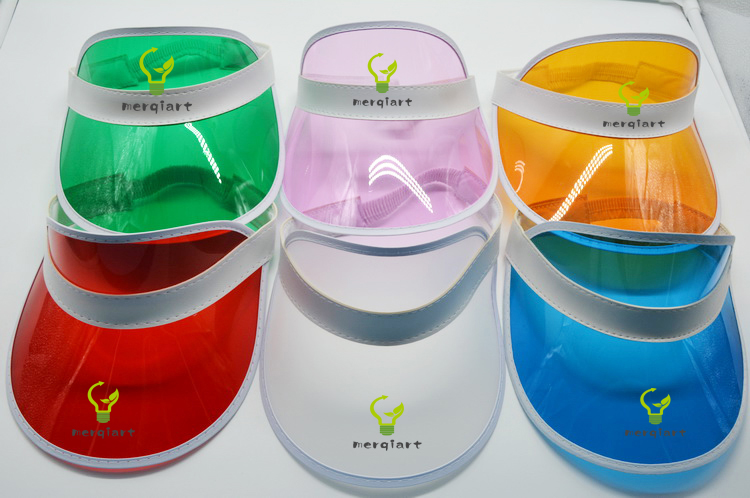 2019 fashon pvc plastic sun visor cap visor hat