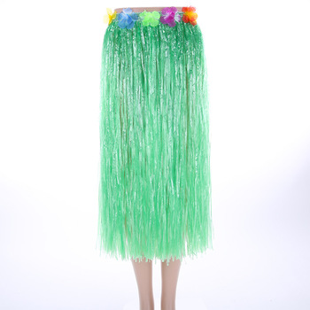 Factory hot sell Hawaiian Adult Luau Flowered Grass Skirt