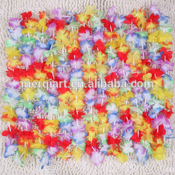 Hawaiian Flower Leis Necklace for Luau Party