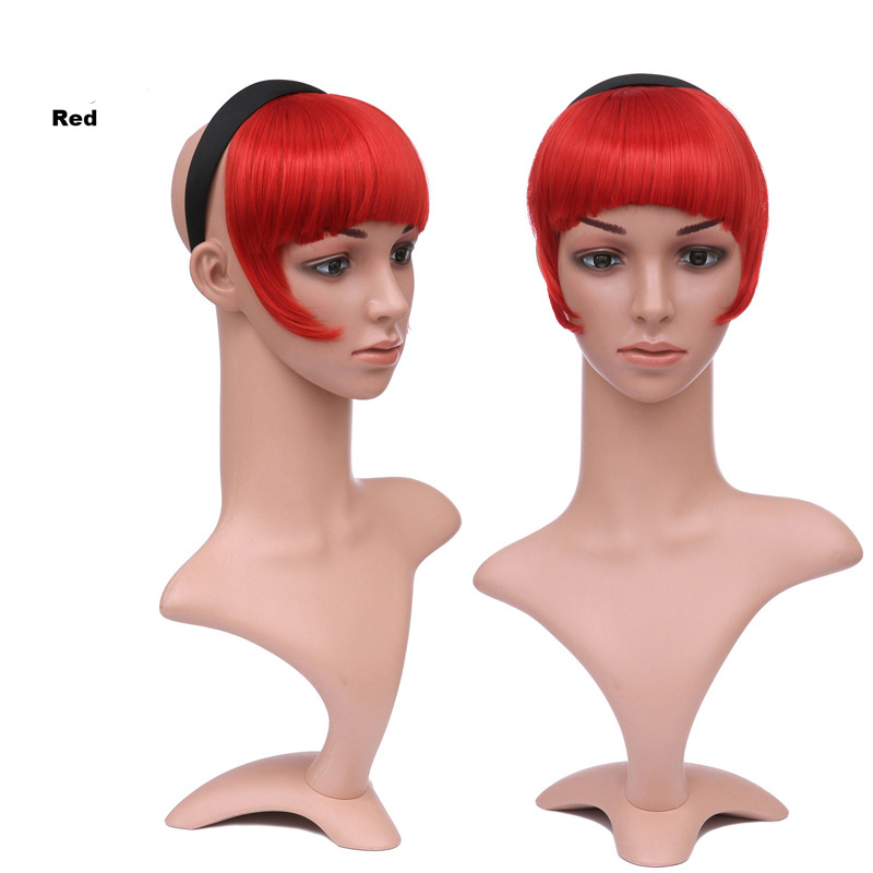 Synthetic Hair Straight Bangs Natural