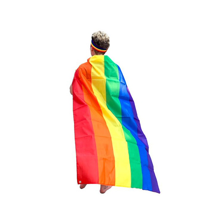 Gay Pride Rainbow Flag Cape flag body cape