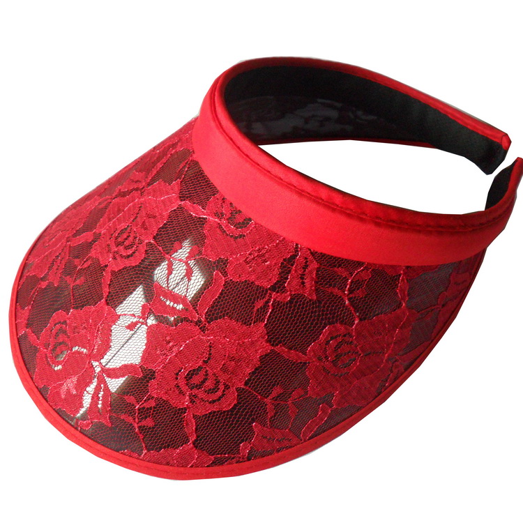 Lace sun visor hat visor cap