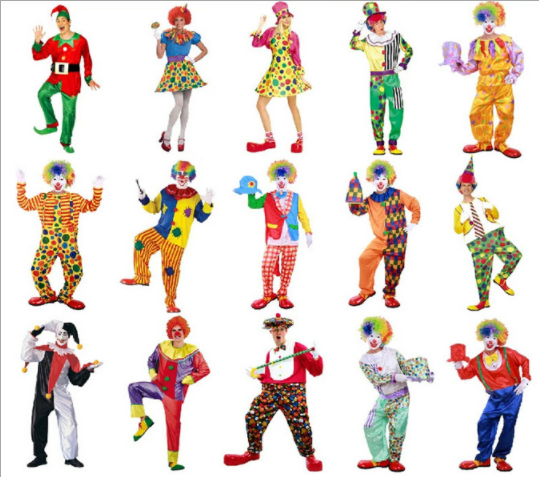 2019 Fashion clown costume