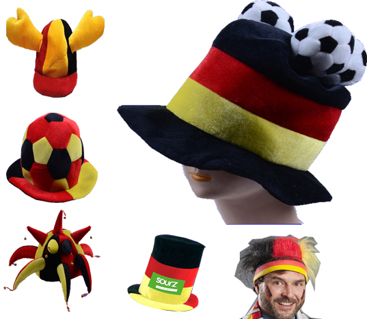 Euro 2020 football fans hat  fans wig