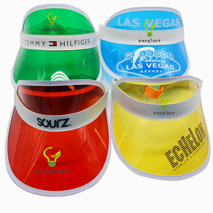 Fashion visor cap pvc sun visor hat