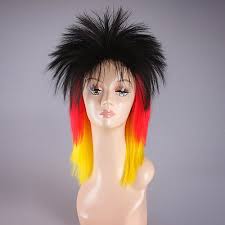Fashion 2020 Black and Pink Mohawk Wig Costume Wig