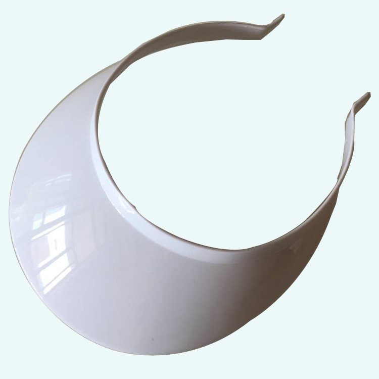 White plastic sun visor cap clip on sun visor