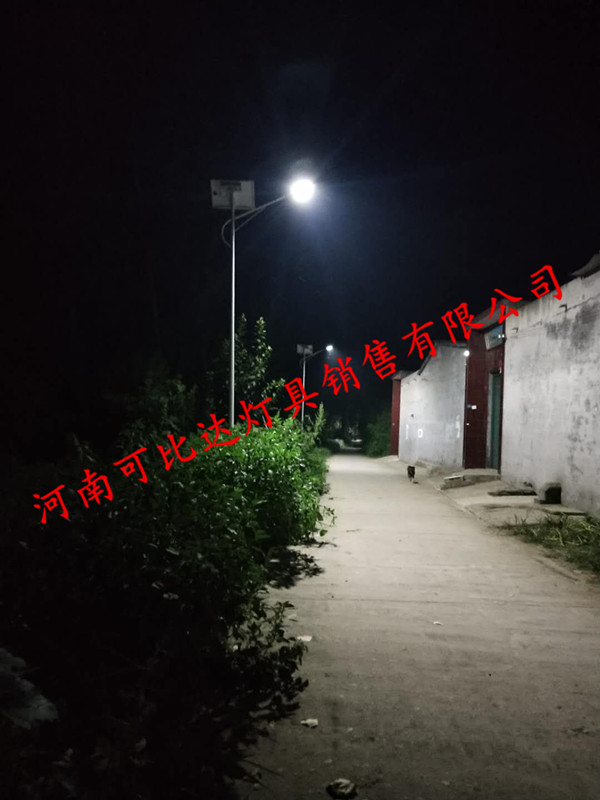 驻马店上蔡具塔桥镇农村扶贫亮化工程