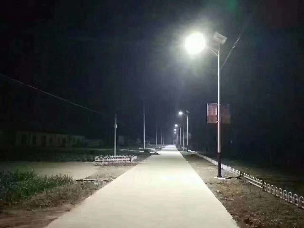 林州美丽乡村太阳能夜晚实景