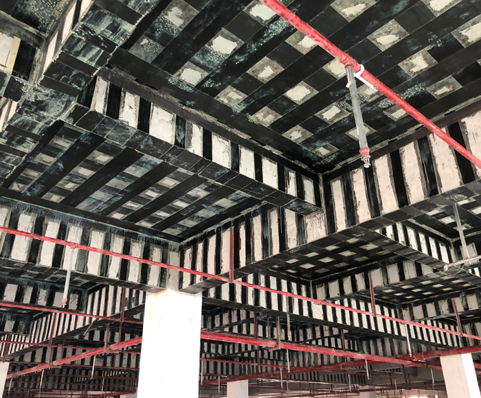  碳纤维布加固修复混凝土结构技术