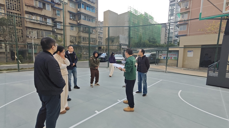 清江大厦运动场顺利验收