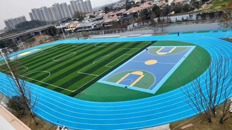 2026年2月1日，煎茶小学300米田径场跑道完工