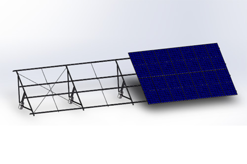 单立柱单抱箍地面支架