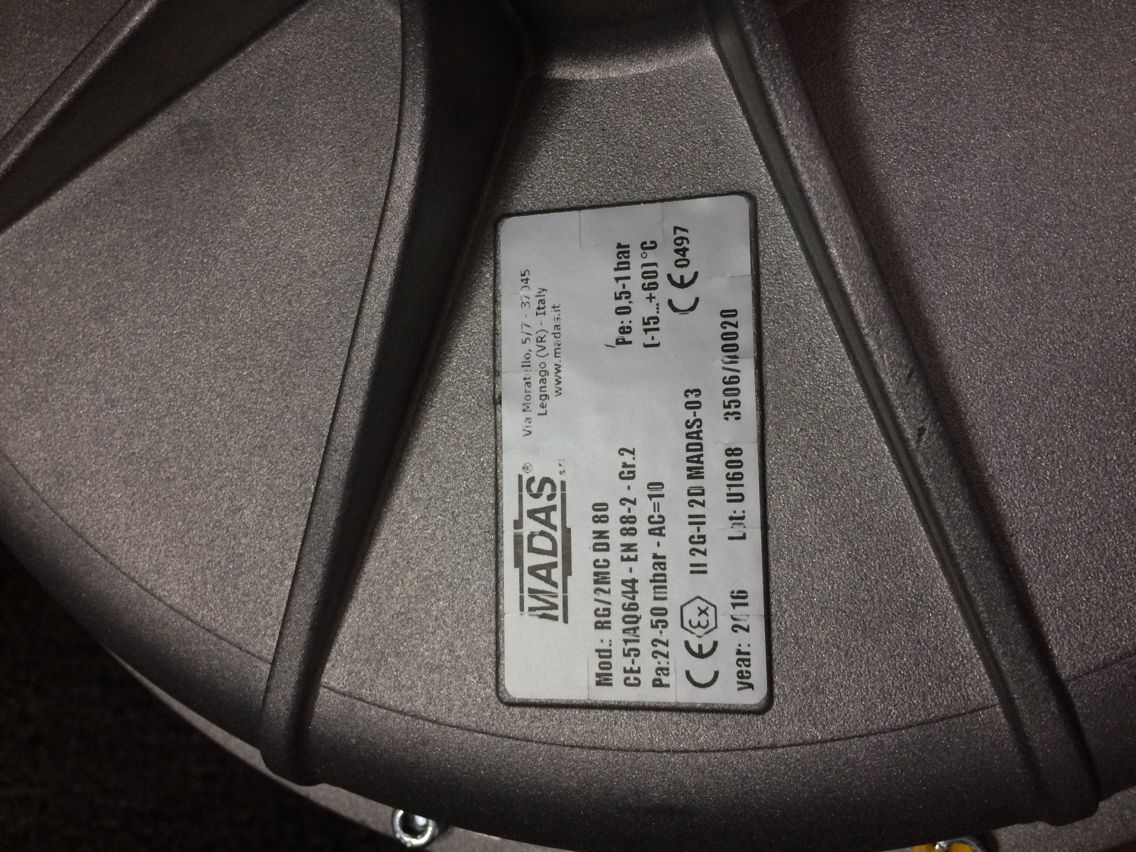 意大利MADAS燃气稳压阀RG/2MC DN65-DN200