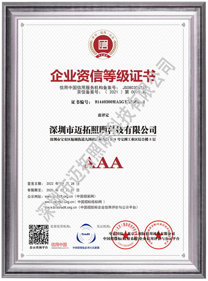企业资信等级