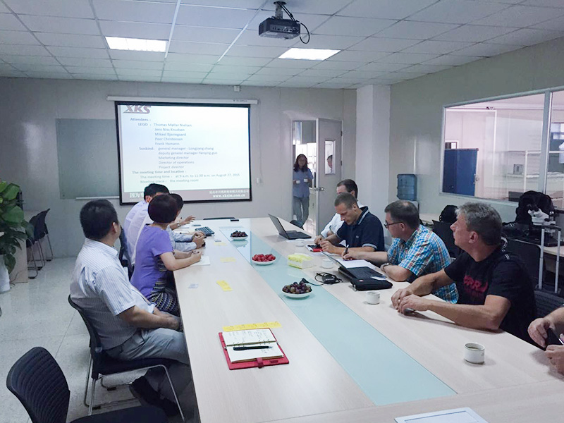 丹麦乐高集团来昆山市兴凯胜精密模具有限公司参观洽谈合作