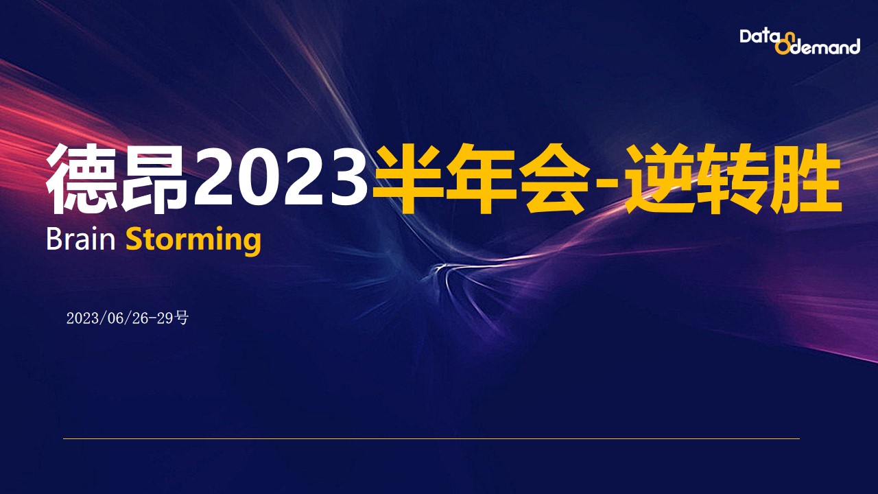 德昂2023年中会—头脑风暴战略会议