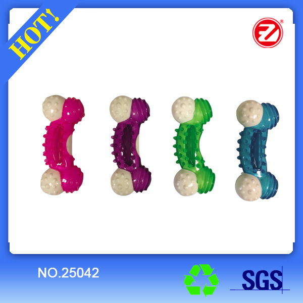 Nylon TPR dog toy bone shape 25042