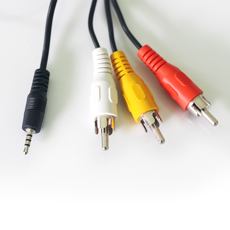 音频线一分三3.5mm转三莲花头电脑手机连接音响转换线