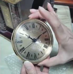 用直径110mm石英钟头安装工艺品台钟