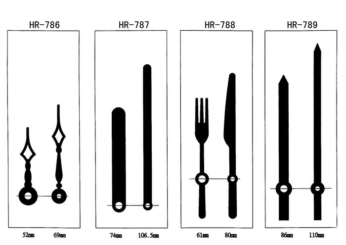 HR-786恒荣钟针时分针