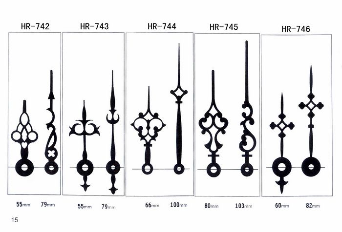 钟表配件十字绣钟针