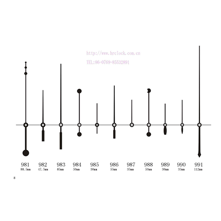 HR981-991秒针