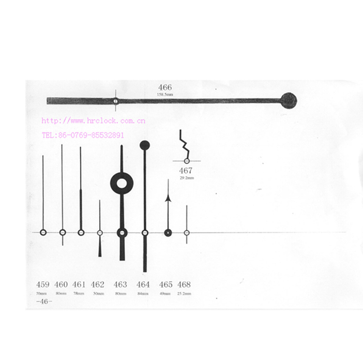 HR459-468秒针