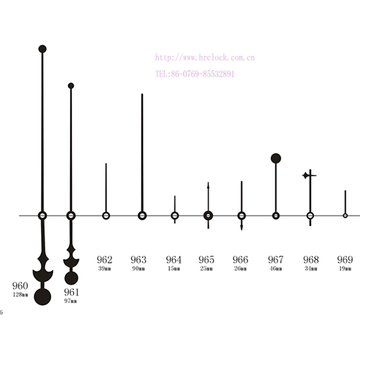 HR960-969秒针